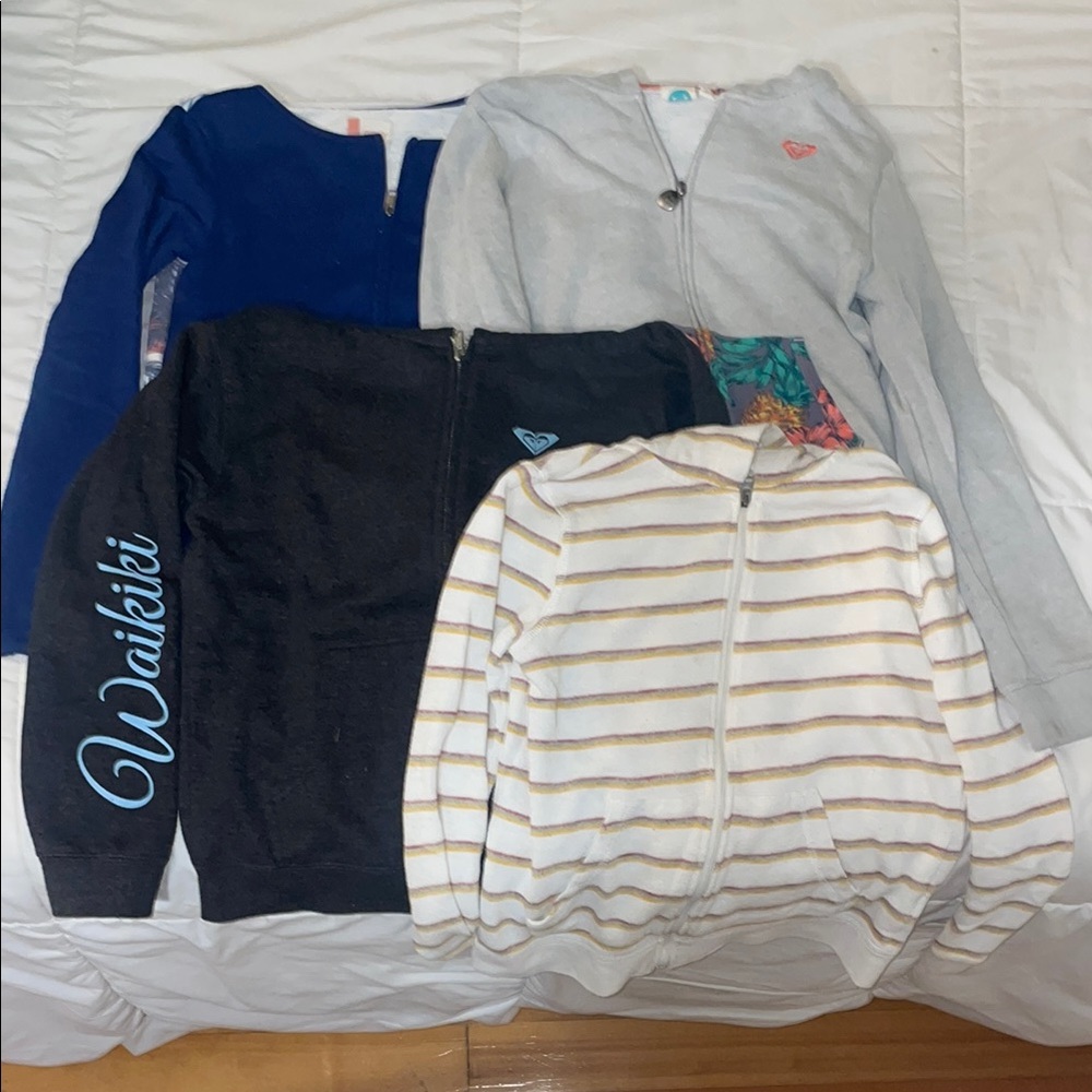 Girls Roxy Zip-up Sweatshirt Collection